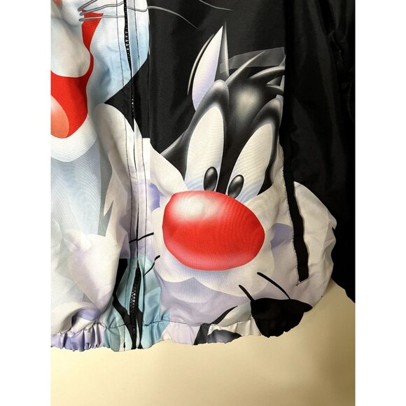 Members Only Looney Tunes Space Jam All Over Print Windbreaker Medium NWOT - Picture 6 of 16